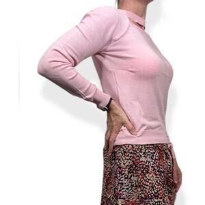 Uniq Pink Fitted Open Front Sweater S/M